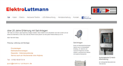 Desktop Screenshot of elektro-luttmann.de