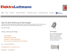 Tablet Screenshot of elektro-luttmann.de